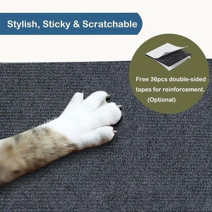 Self-Adhesive Carpet Cats Scratch Board Wall anti Cat Scratch Sofa Diy Cats Scratch Board Sofa Protection Paws Sharpen Trimmable