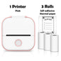 T02 Mini Printer Portable Printer Thermal Printing Sticker Wireless Inkless Pocket Printer Self-Adhesive Label Printer